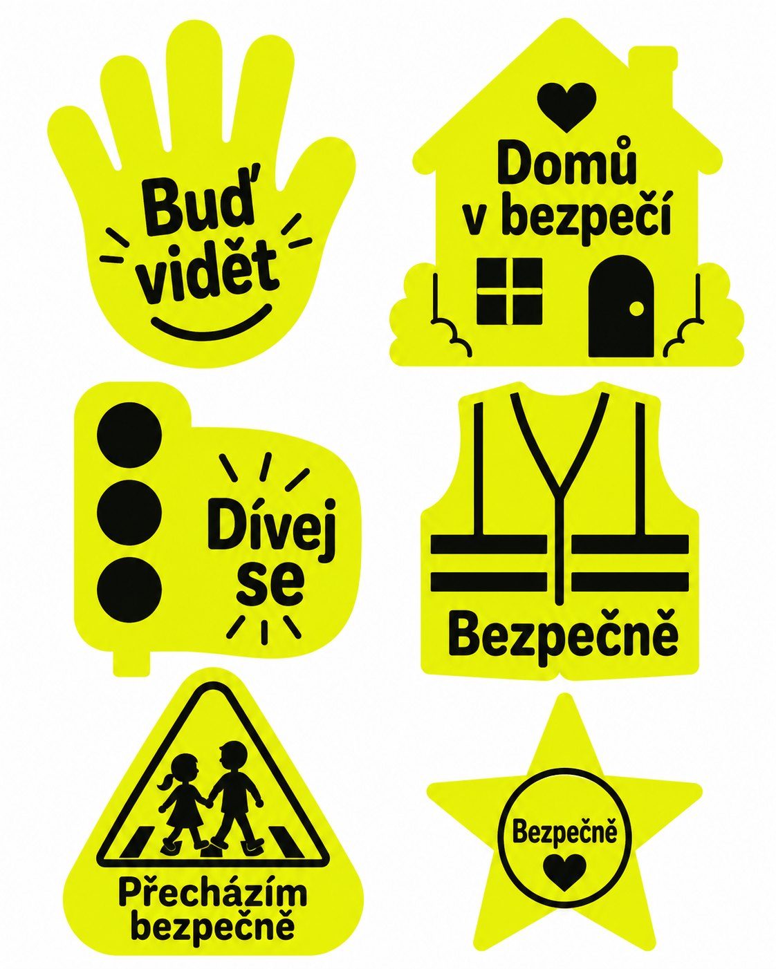 Neonové samolepky